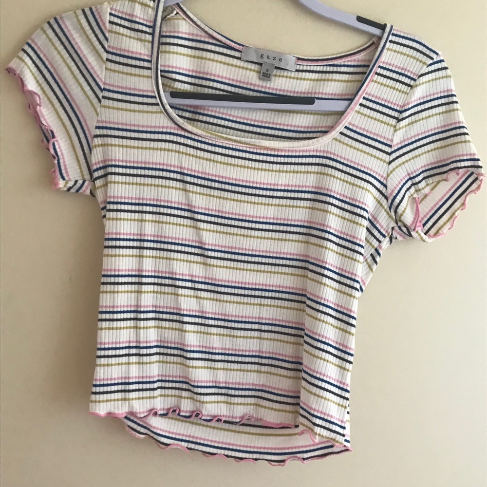 Striped crop top